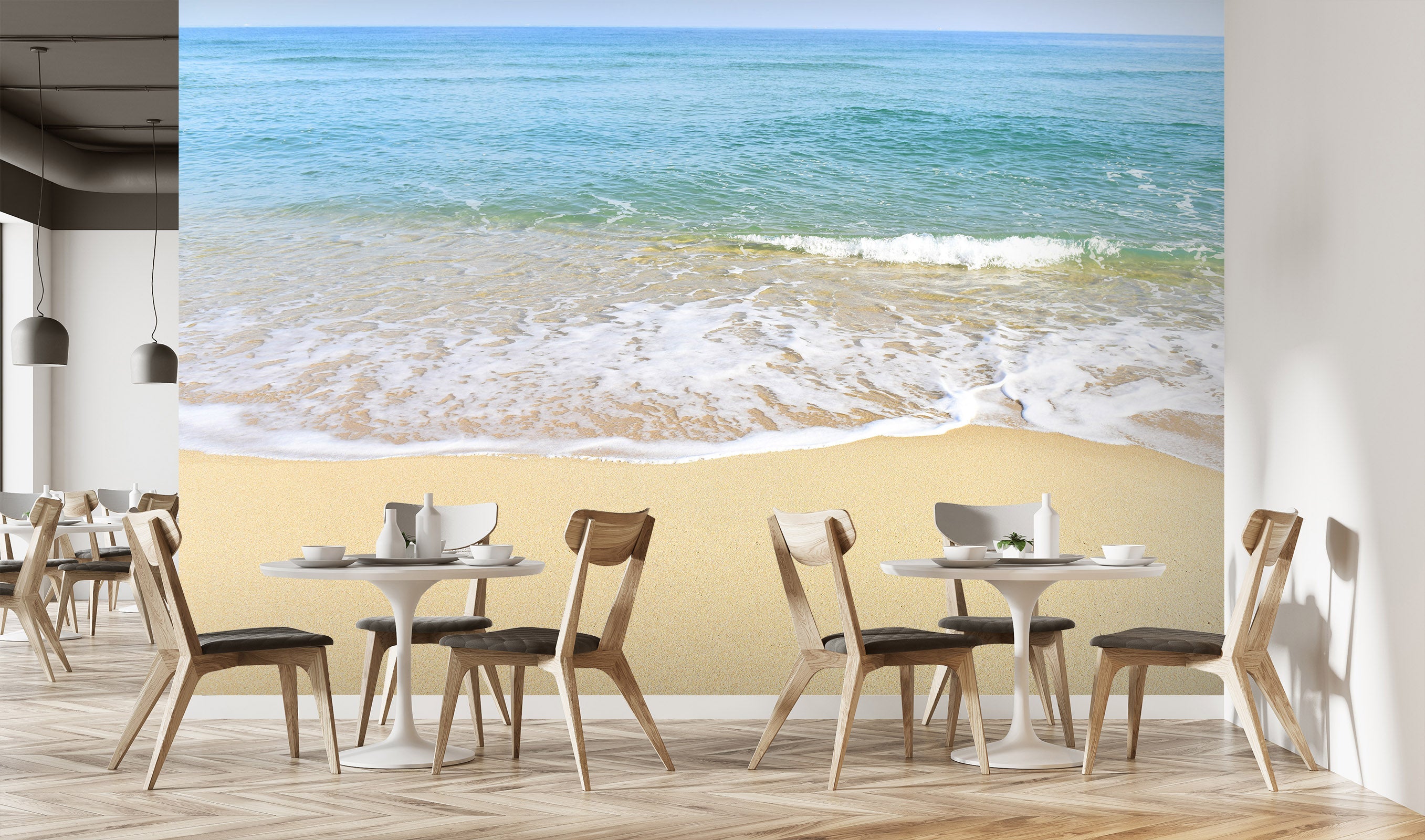 3D Beach Waves 2035 Wall Mural Wall Murals