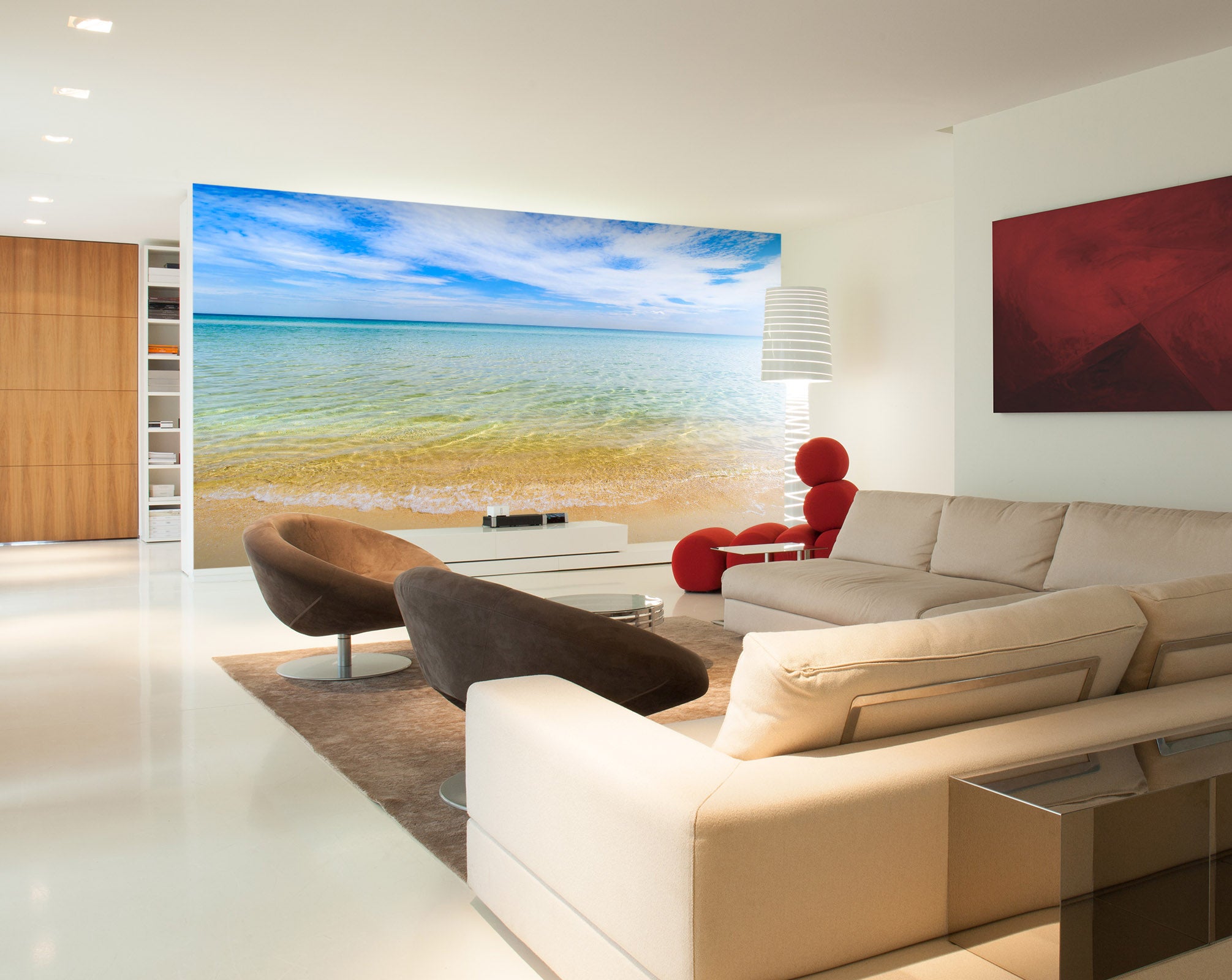 3D Beach Sea 2038 Wall Mural Wall Murals