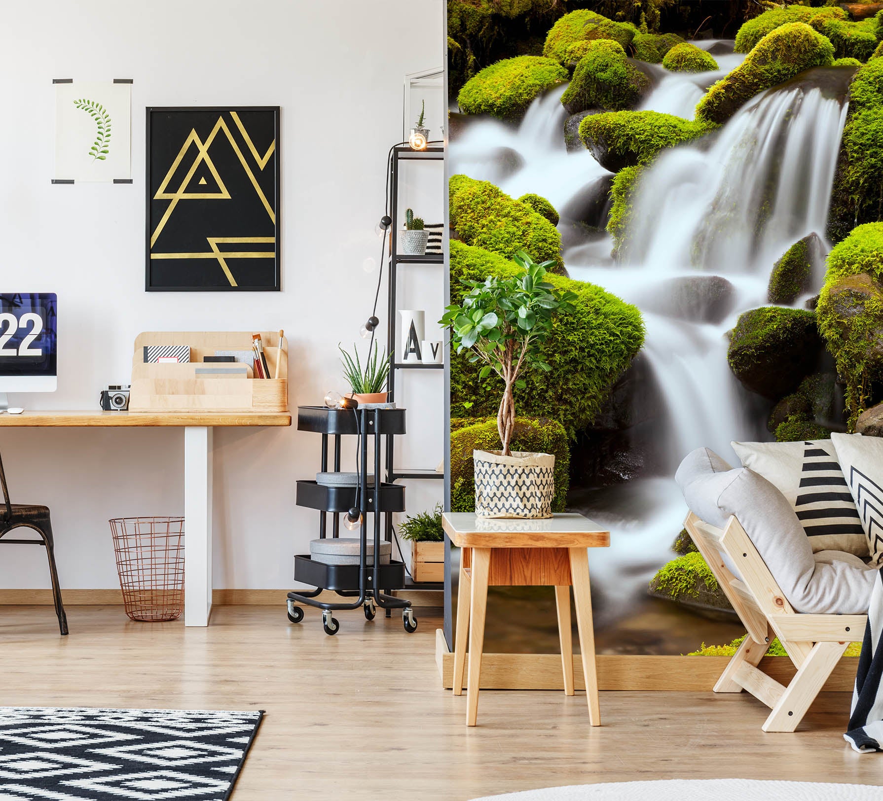 3D Moss Stone 2097 Wall Mural Wall Murals