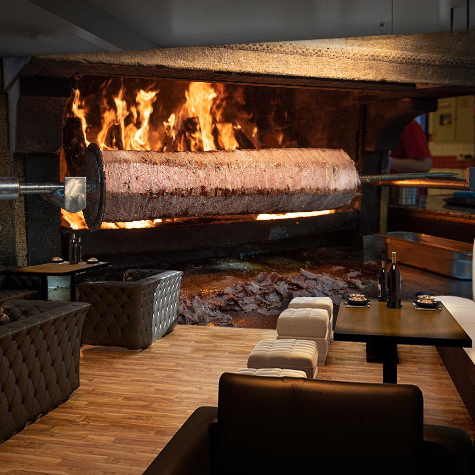 3D Grill Kebab Shop BBQ 335 Wall Mural Wall Murals Commercial