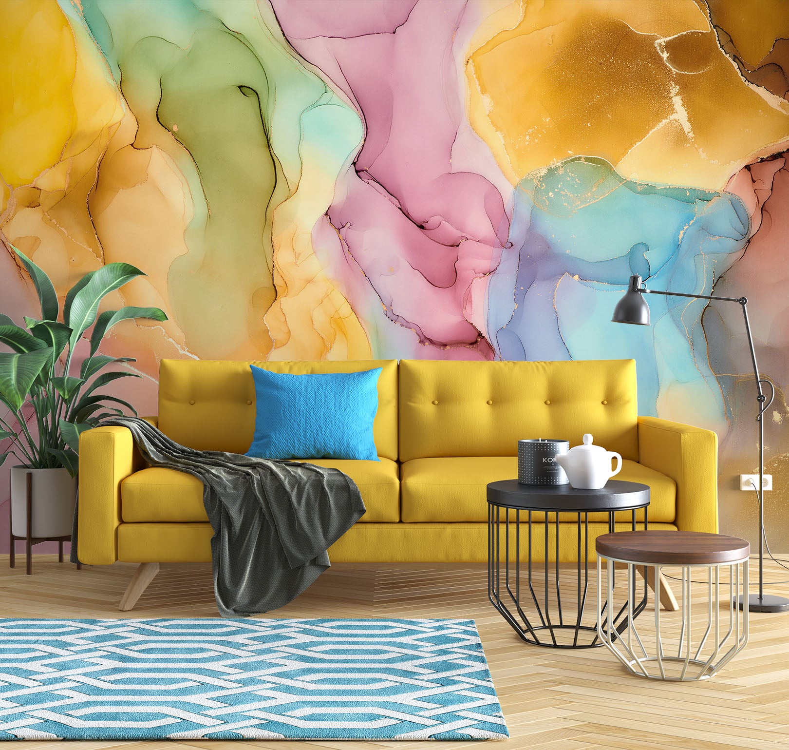 3D Color Art 2084 Wall Mural Wall Murals