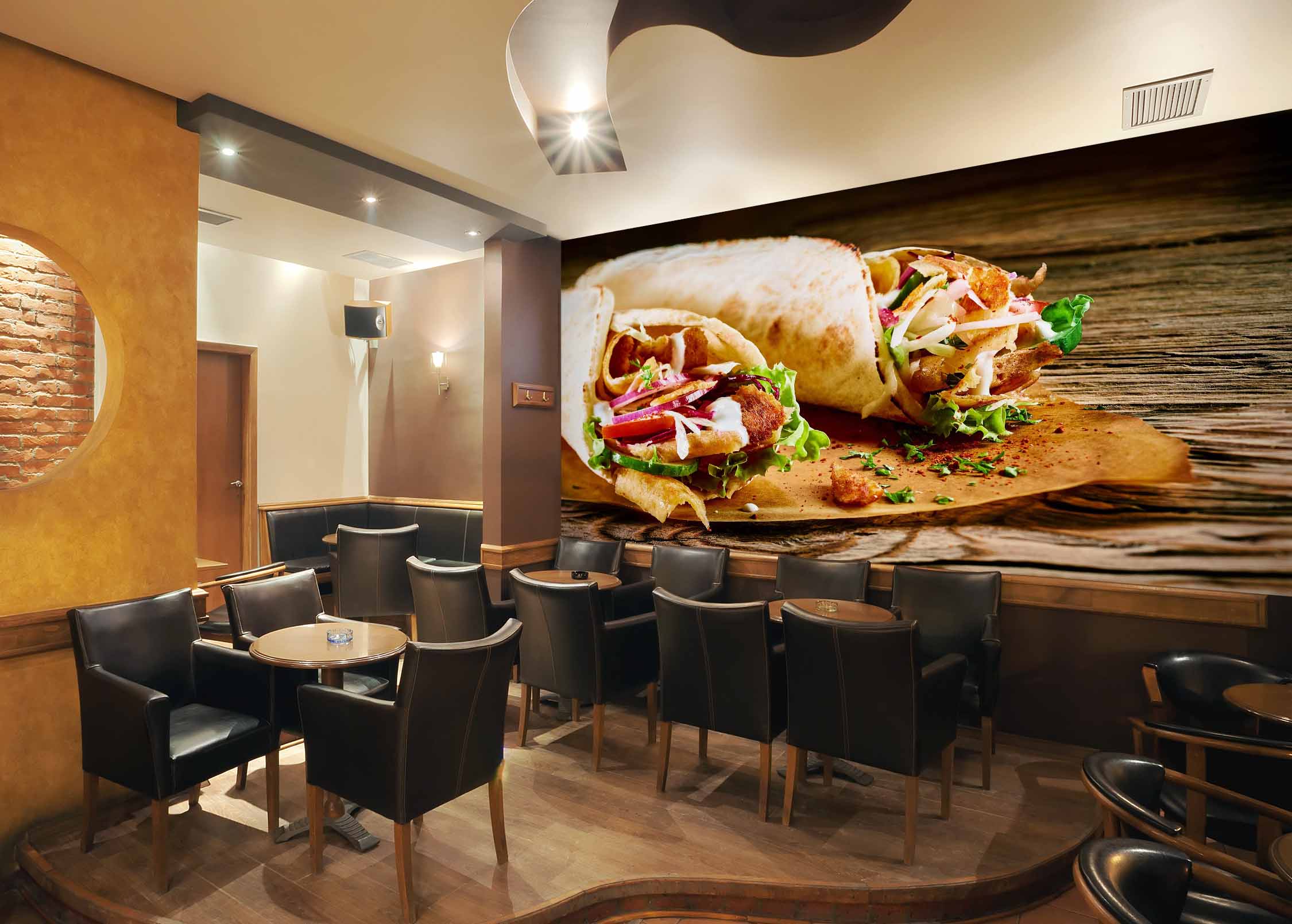3D Grill Kebab Shop BBQ 315 Wall Mural Wall Murals Commercial