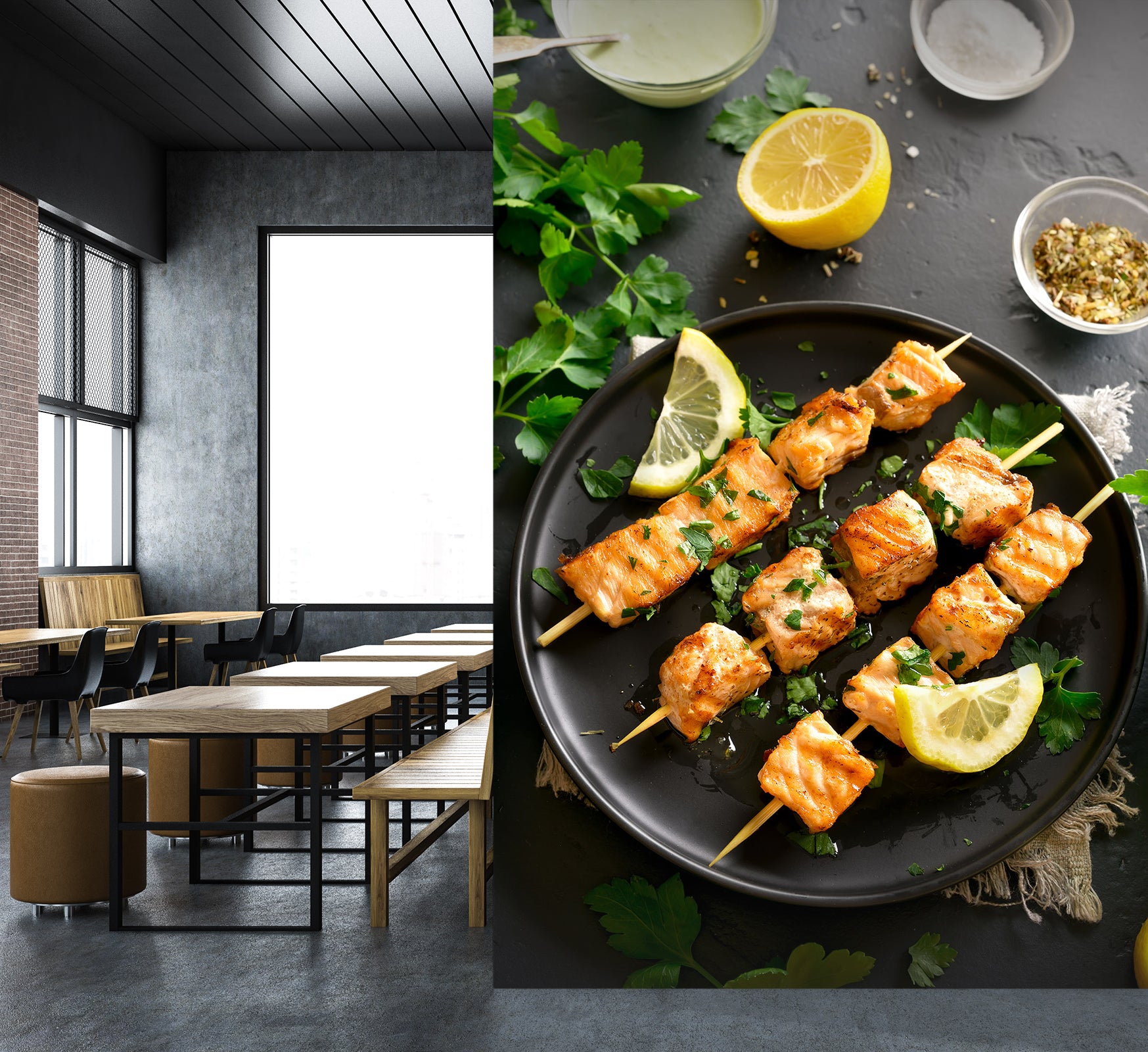 3D Grill Kebab Shop BBQ 367 Wall Mural Wall Murals Commercial