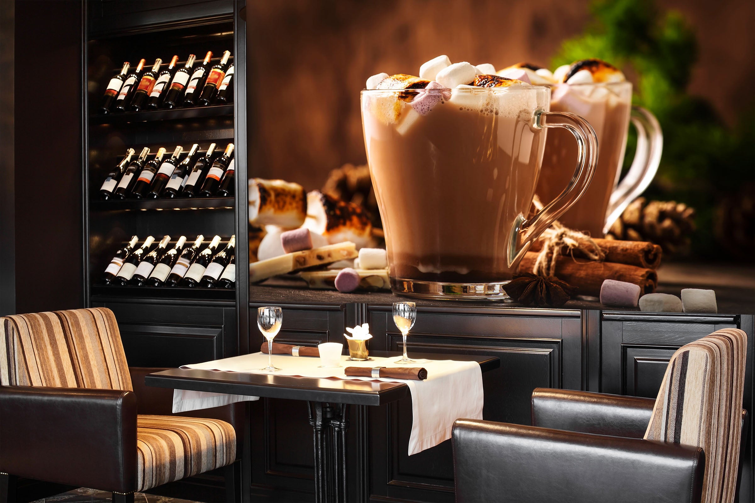 3D Pearl Tea 2012 Fruit Bubble Tea Milk Tea Shop Wall Murals