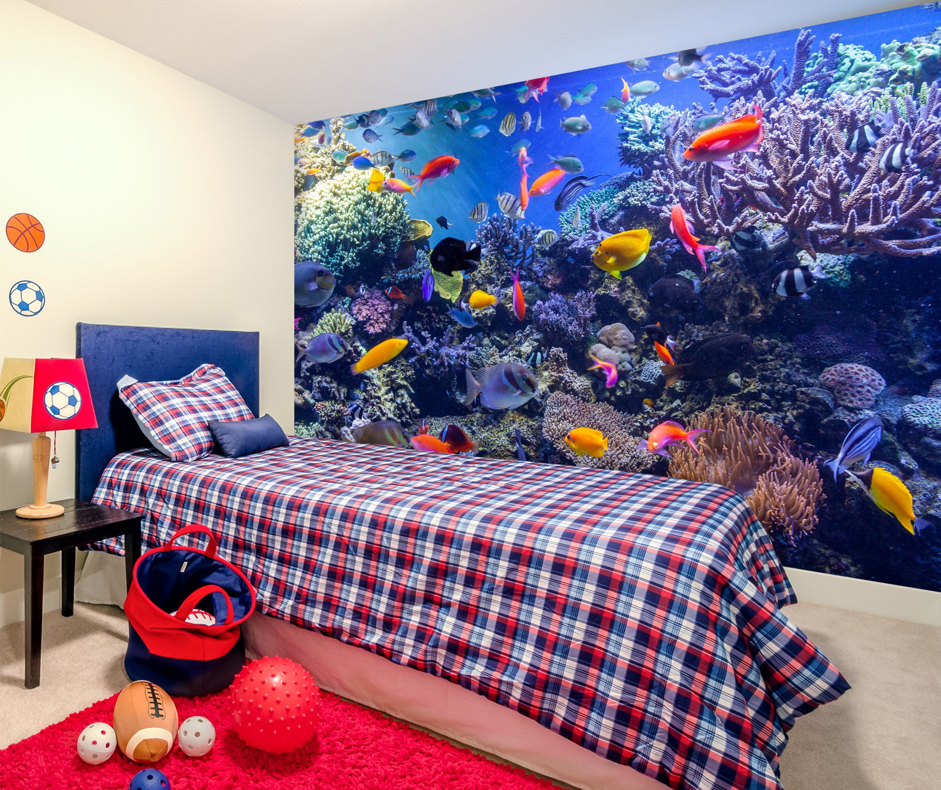 3D Color Fish 2072 Wall Mural Wall Murals