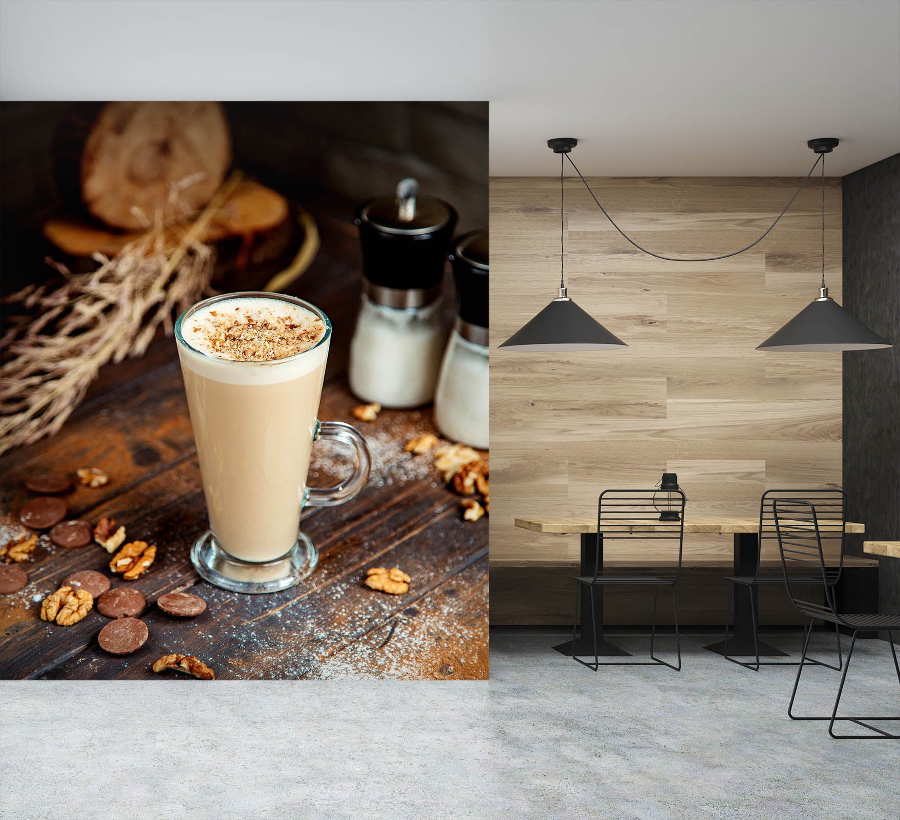 3D Pearl Tea 2110 Fruit Bubble Tea Milk Tea Shop Wall Murals