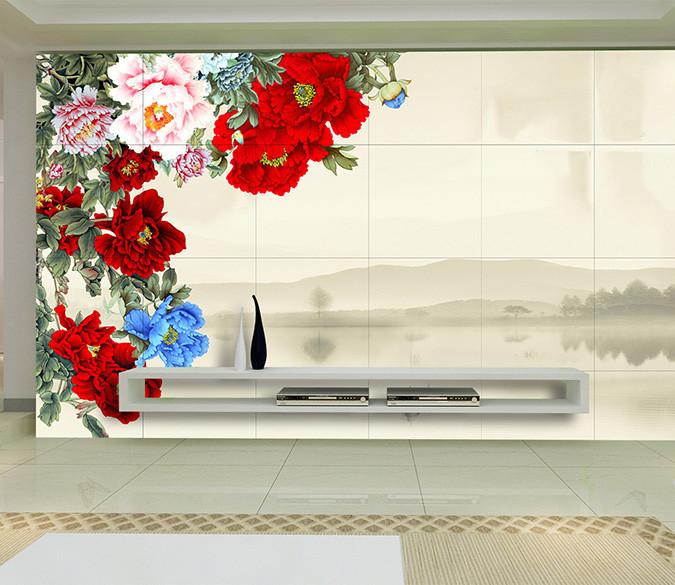 3D Red Gorgeous Flowers 1 Wallpaper AJ Wallpaper 1