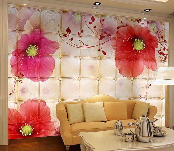 3D Charming Flowers Sight 1 Wallpaper AJ Wallpaper 1
