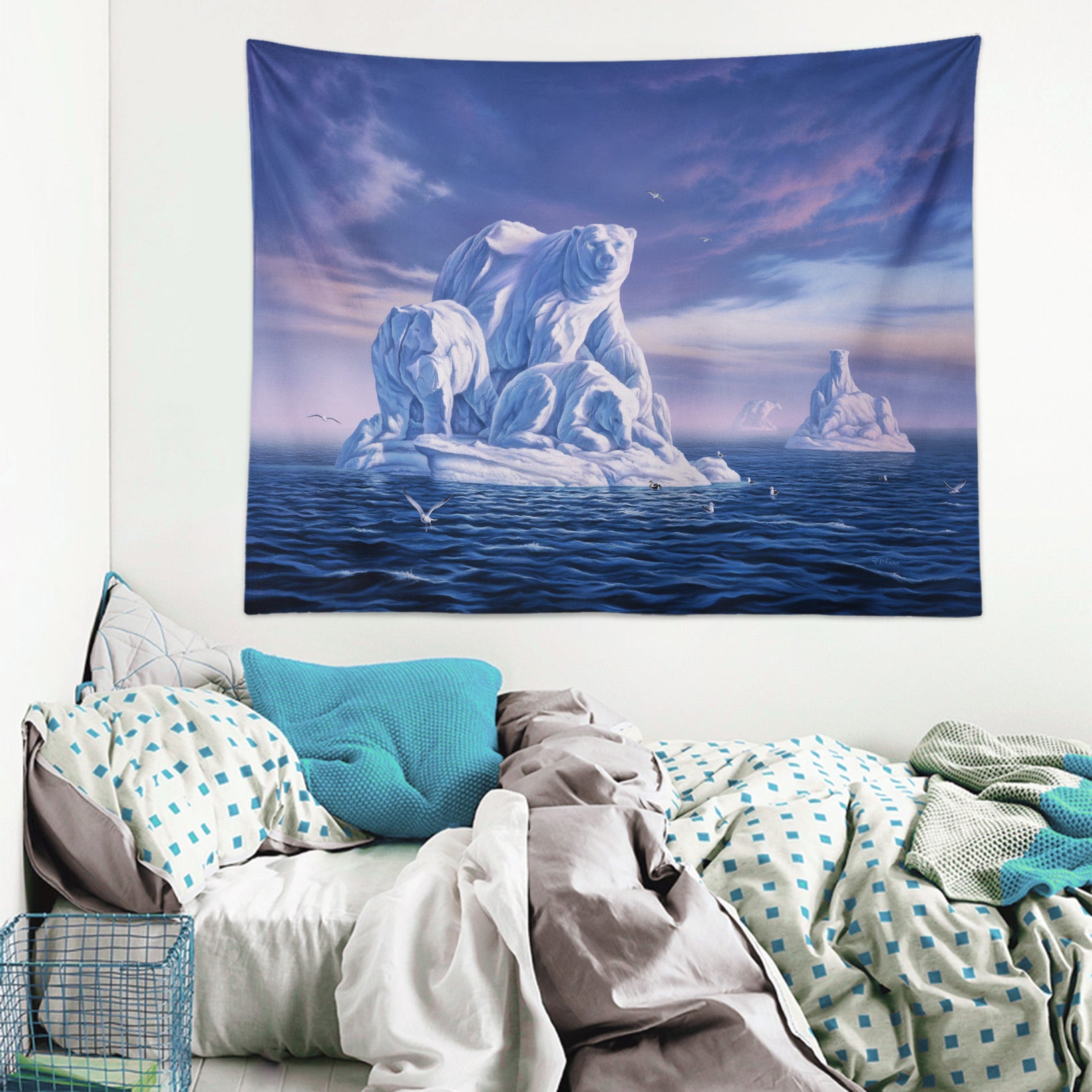 3D Polaris Snow Sculpture 111133 Jerry LoFaro Tapestry Hanging Cloth Hang