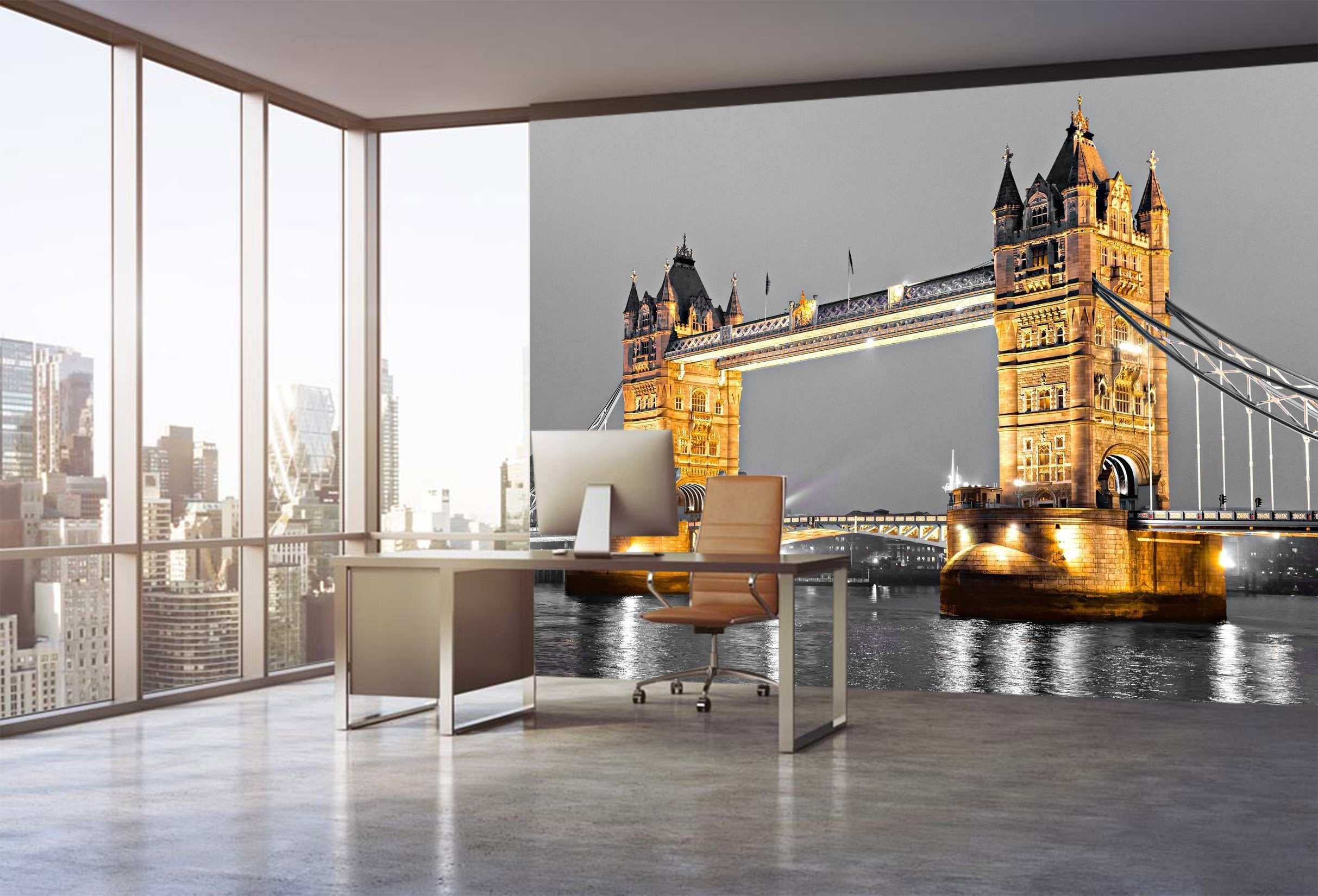 3D Bridge Lake 709 Wallpaper AJ Wallpaper