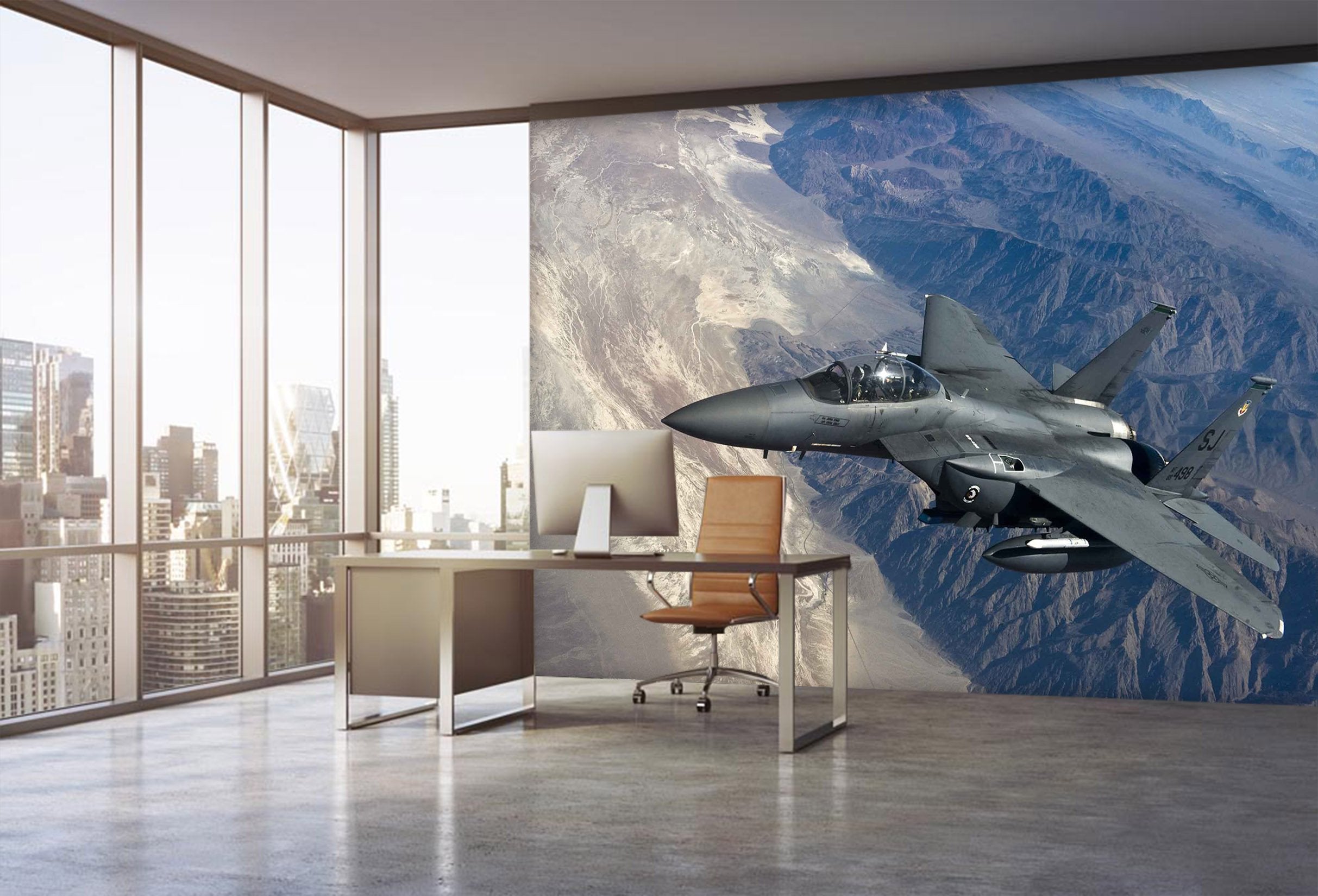 3D Fighter Jet 984 Vehicle Wall Murals Wallpaper AJ Wallpaper 2