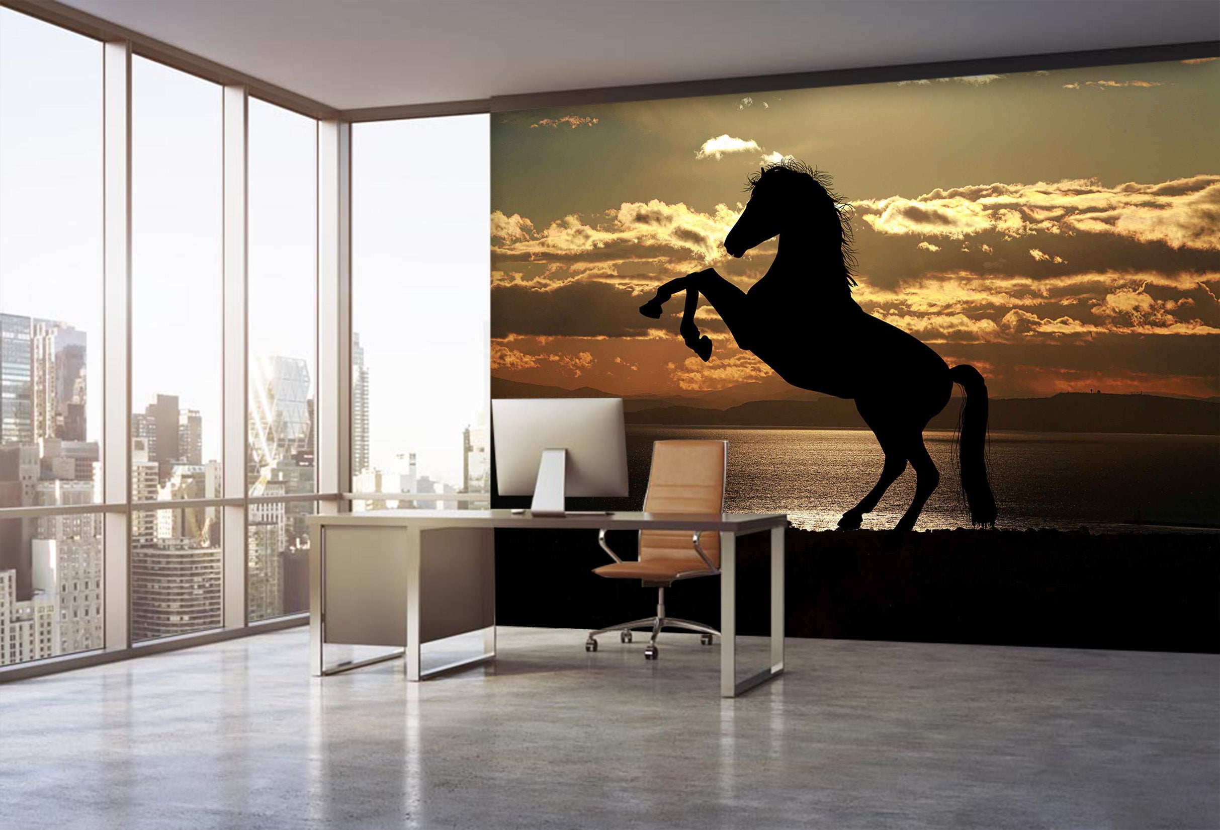 3D Horse Jumping 156 Wall Murals