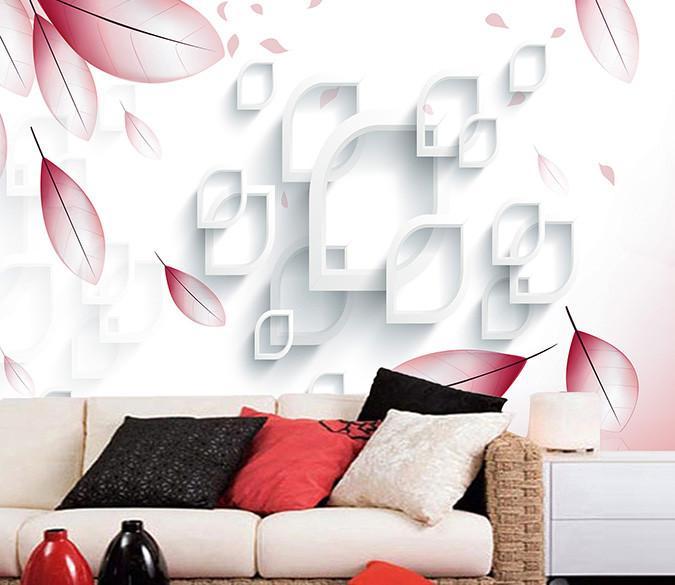 3D Flying Leaf Scene Wallpaper AJ Wallpaper 1