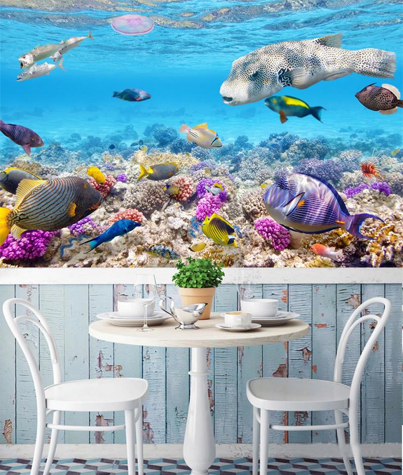 3D Seabed Fish Dolphin 82 Wallpaper AJ Wallpaper