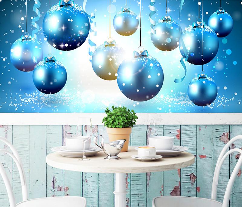 3D Christmas Blue Pattern 56 Wallpaper AJ Wallpaper