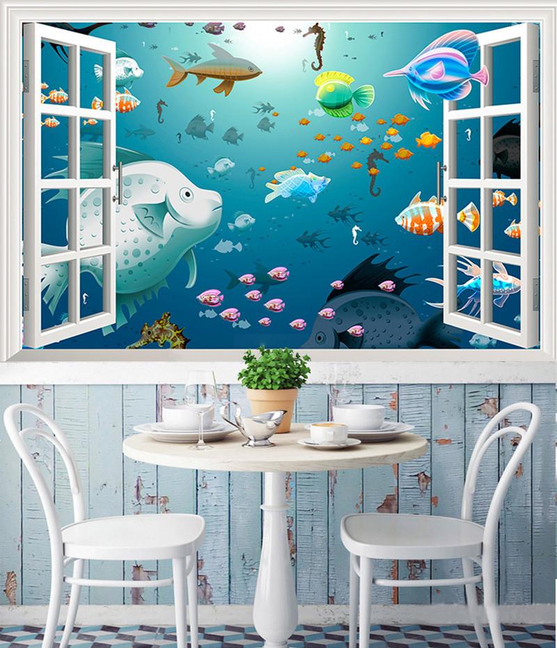 3D Swimming Fish 049 Wallpaper AJ Wallpaper