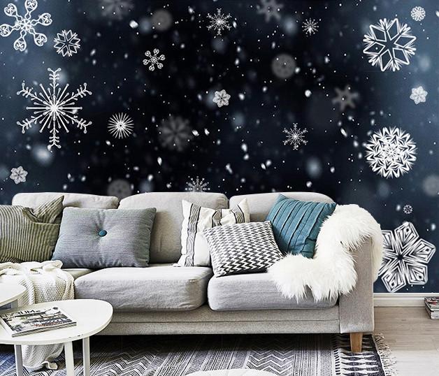 3D Christmas Big Snowflake 09 Wallpaper AJ Wallpapers