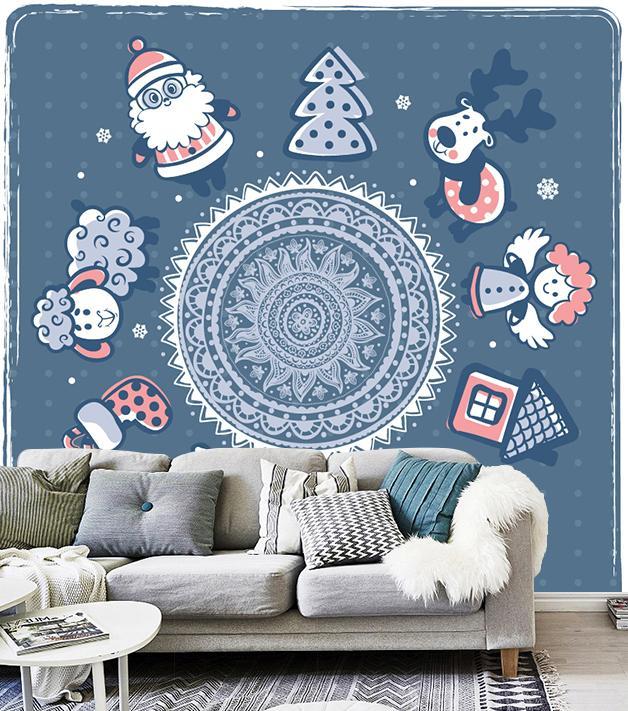 3D Cute Deer Tree 111 Wallpaper AJ Wallpaper