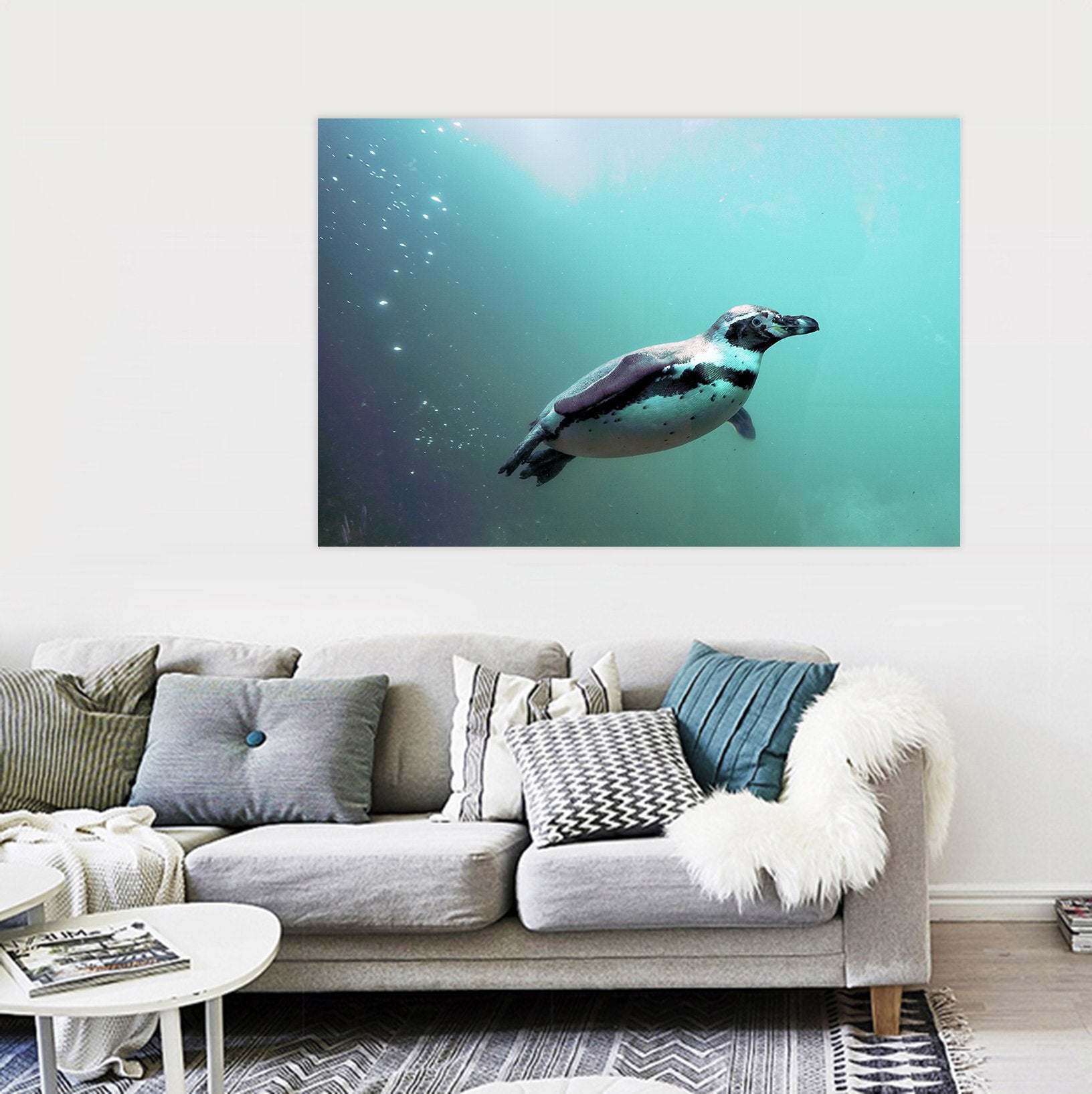 3D Penguin 103 Animal Wall Stickers Wallpaper AJ Wallpaper 2