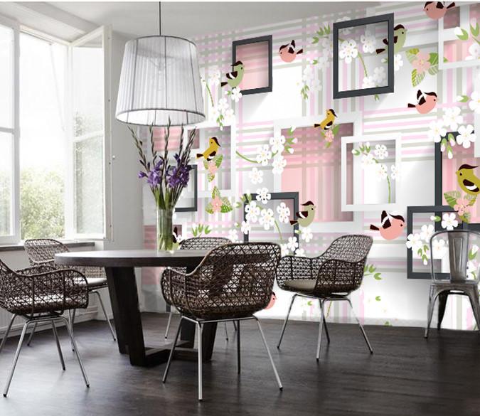 3D White Flowers Wallpaper AJ Wallpaper 1