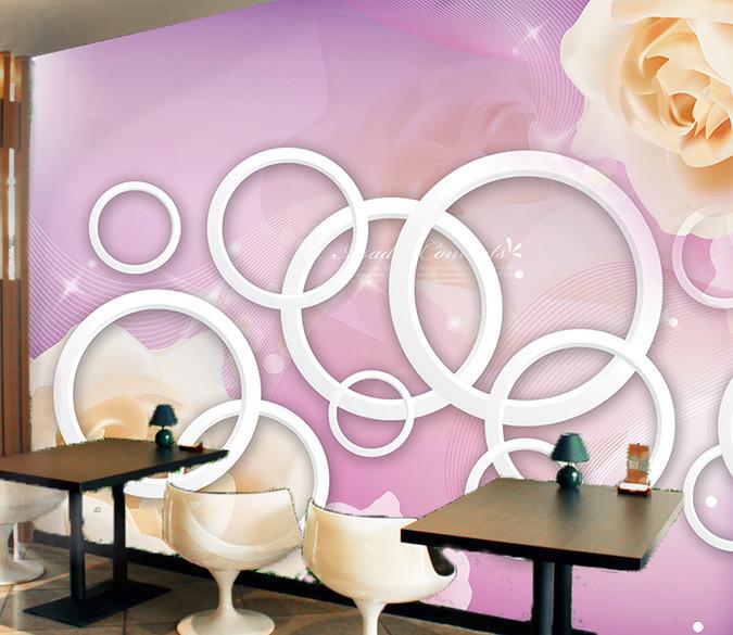 3D Purple Flowers 1 Wallpaper AJ Wallpaper 1