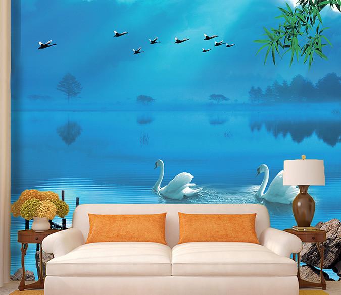 Lovely River Scene Wallpaper AJ Wallpaper 1