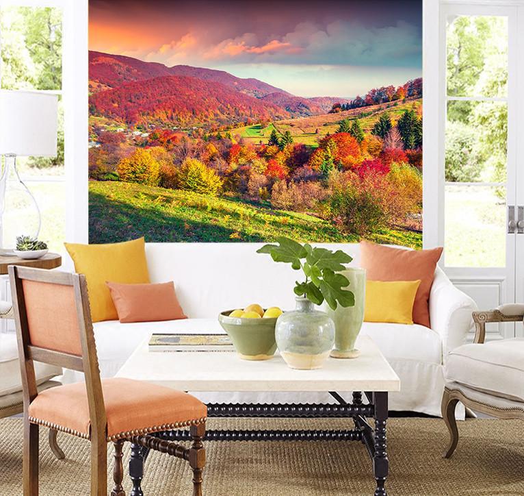 3D Fields Hill Scenery 078 Wallpaper AJ Wallpaper