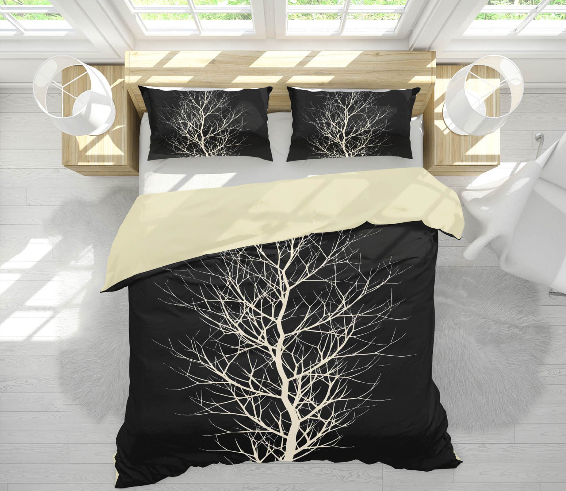 3D The White Tree 2122 Boris Draschoff Bedding Bed Pillowcases Quilt