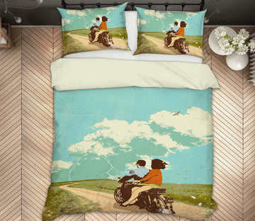 3D Motorcycle Travel 2115 Showdeer Bedding Bed Pillowcases Quilt