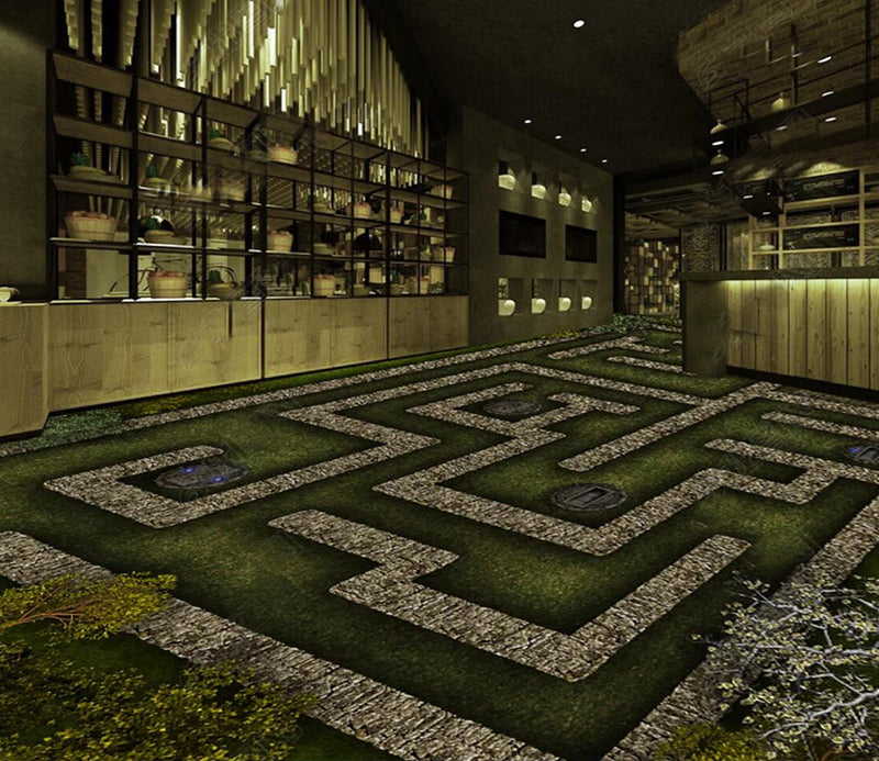 3D Ancient Trail 047 Floor Mural Self-Adhesive Sticker Bathroom Non-slip Waterproof Flooring Murals