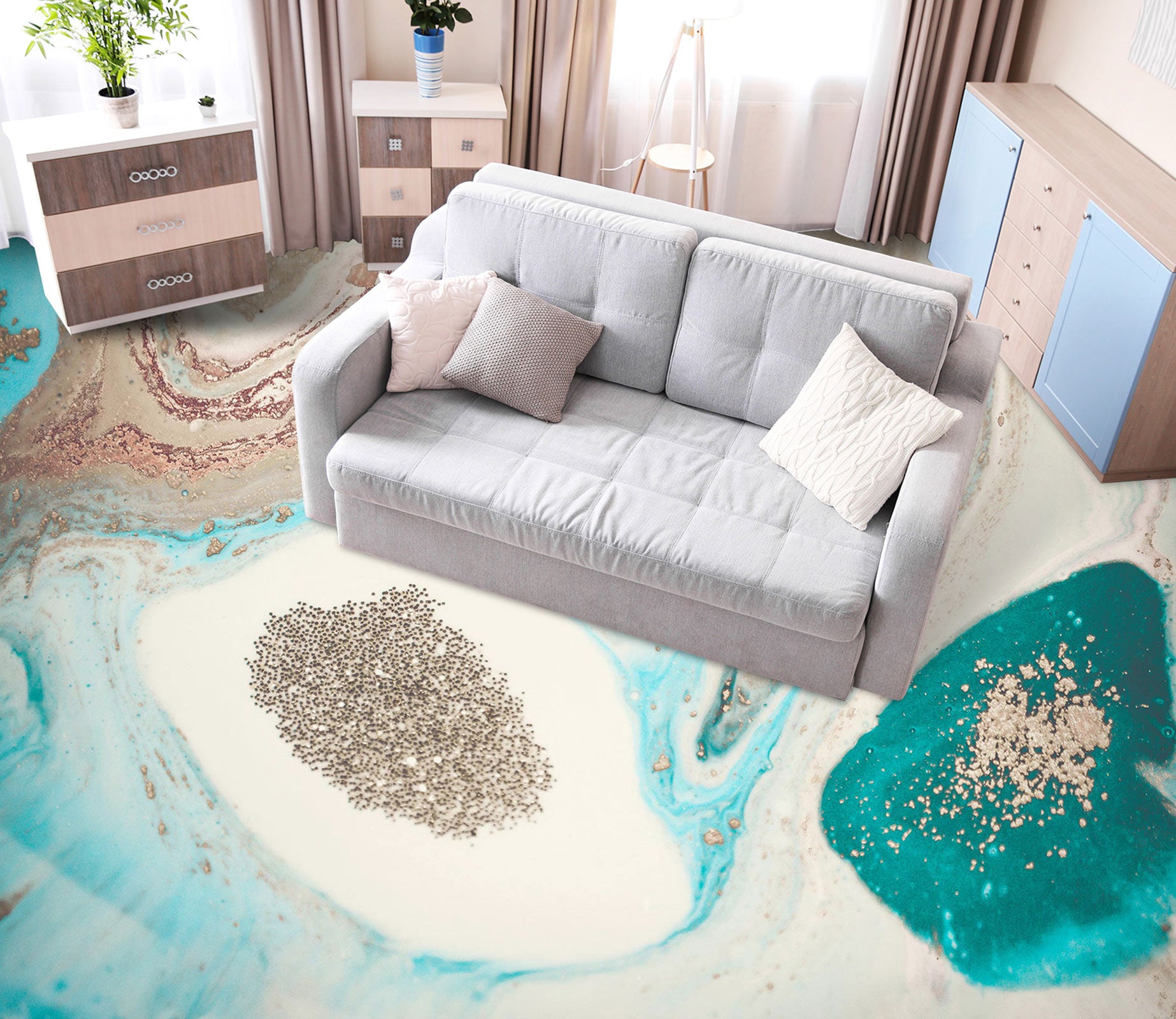 3D Noble Art Design 113 Floor Mural Wallpaper Murals Rug & Mat Print Epoxy waterproof bath floor