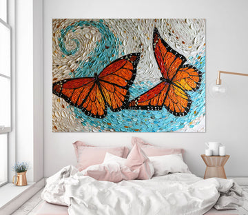 3D Painted Butterfly 031 Dena Tollefson Wall Sticker