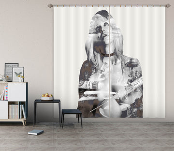 3D Courtney Love Star 033 Marco Cavazzana Curtain Curtains Drapes
