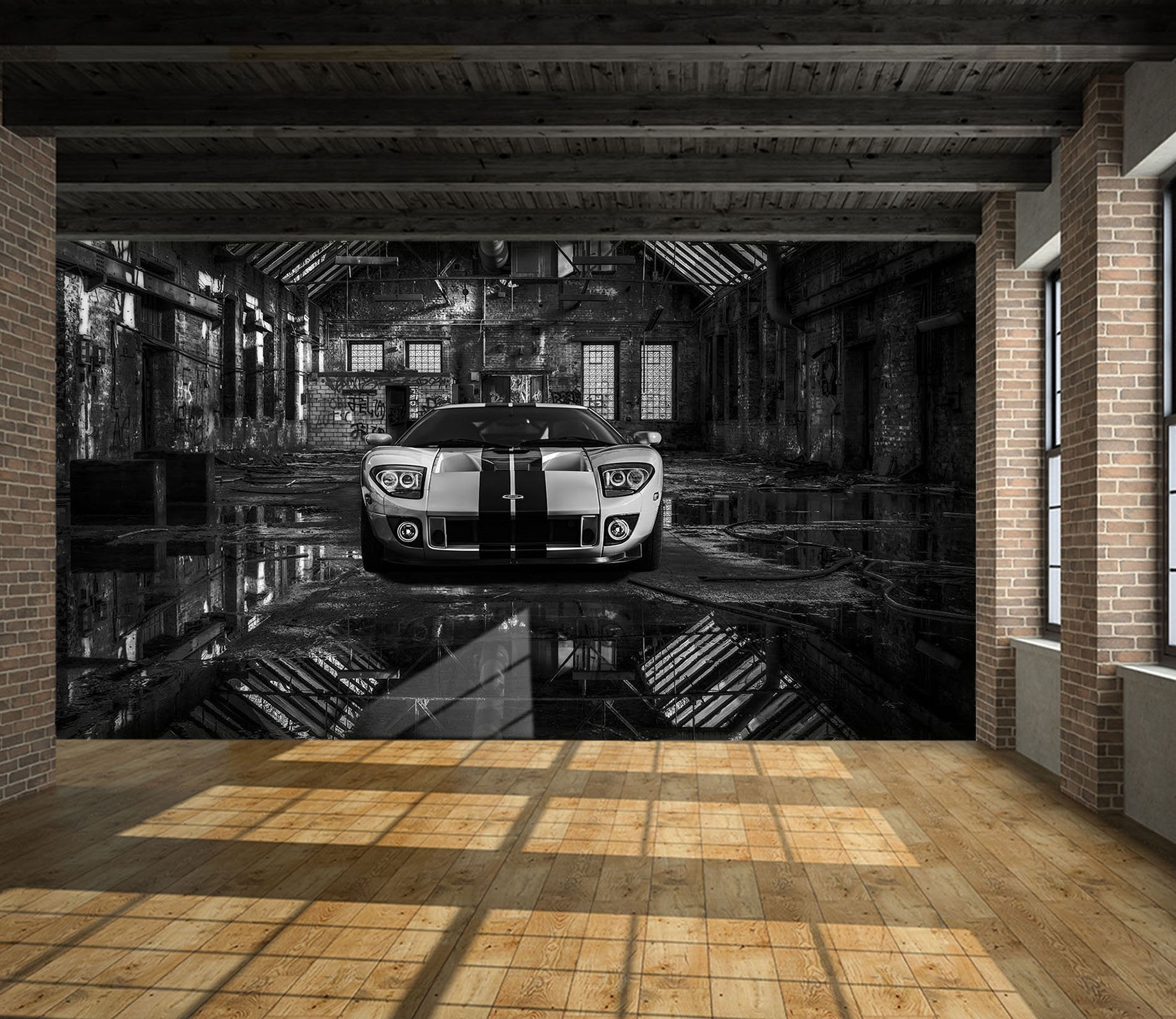 3D Car 990 Vehicle Wall Murals Wallpaper AJ Wallpaper 2