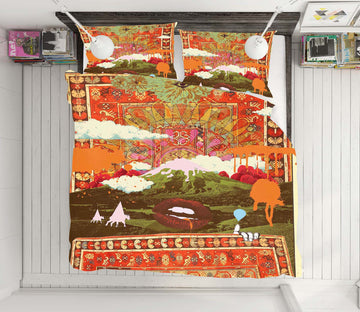 3D Flower Village 2109 Showdeer Bedding Bed Pillowcases Quilt