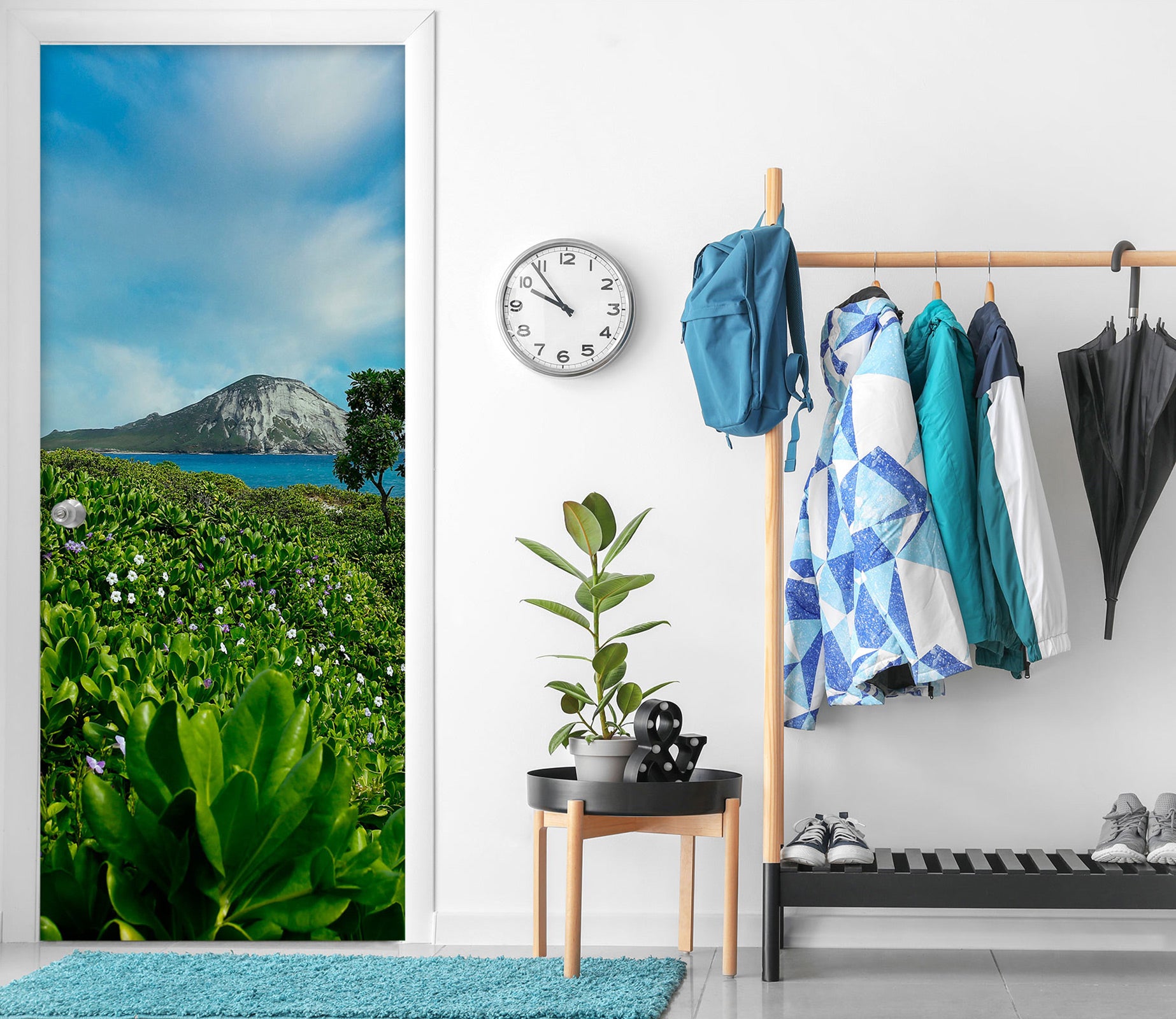 3D Grove Leaves 11114 Kathy Barefield Door Mural