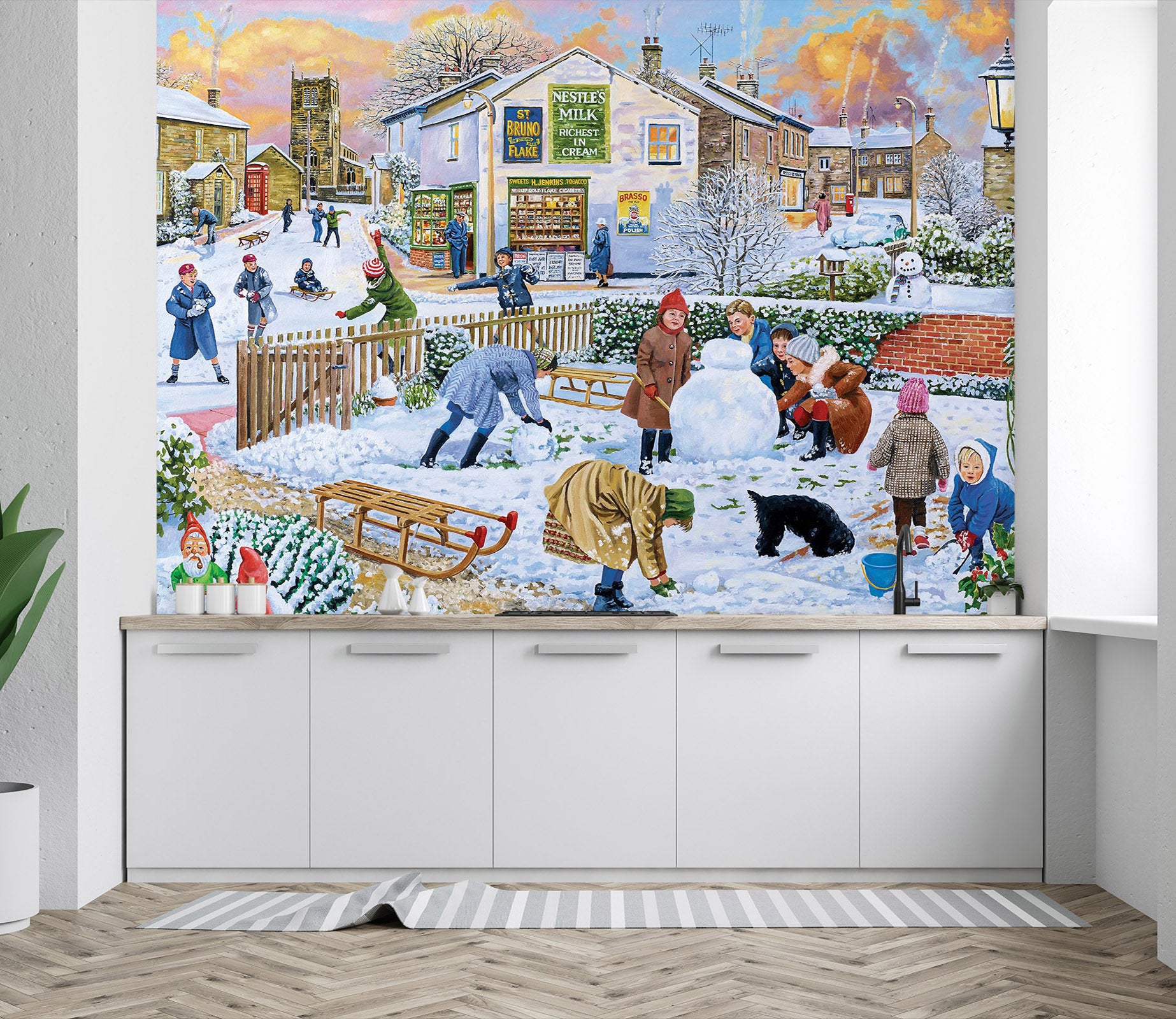 3D Winter Games 1076 Trevor Mitchell Wall Mural Wall Murals