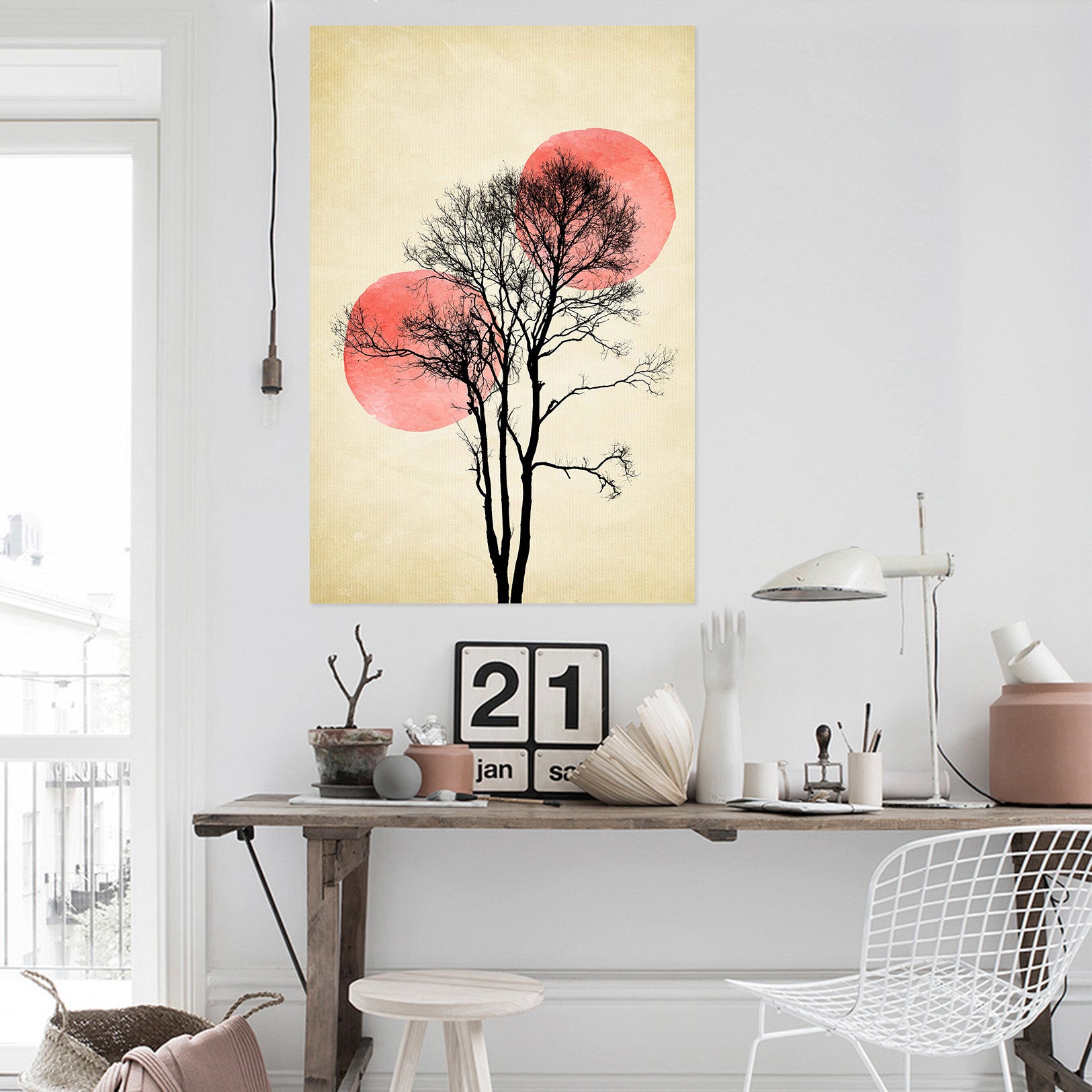 3D Moon Hiding 021 Boris Draschoff Wall Sticker