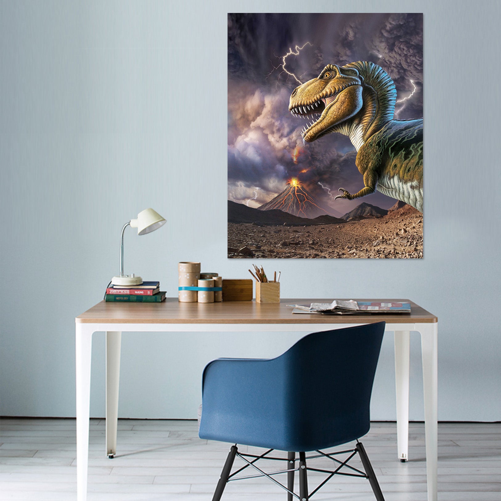 3D Sawtooth Dragon 037 Jerry LoFaro Wall Sticker