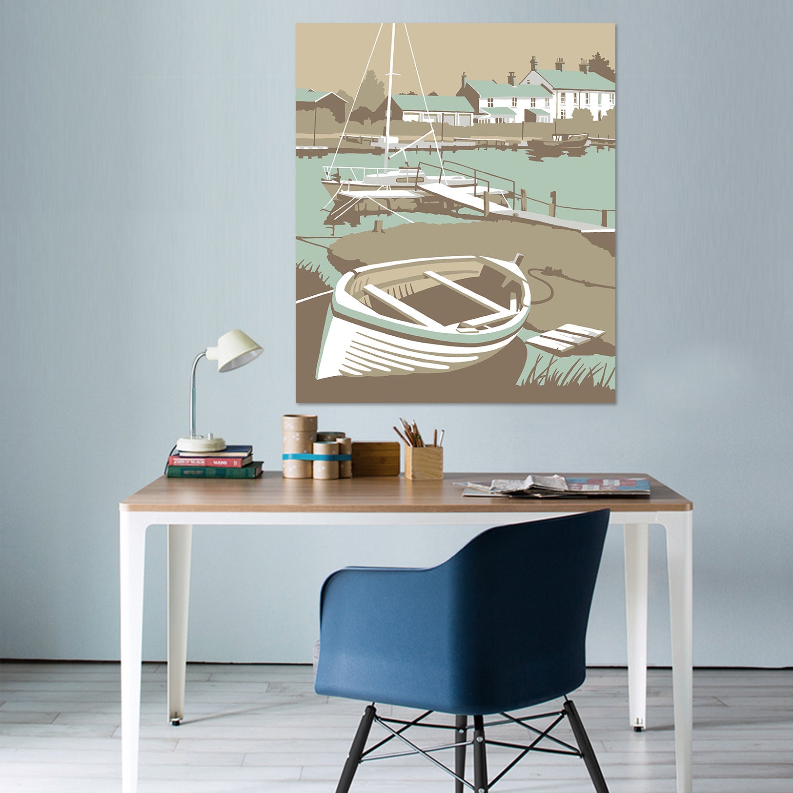 3D Southwold Harbour 062 Steve Read Wall Sticker