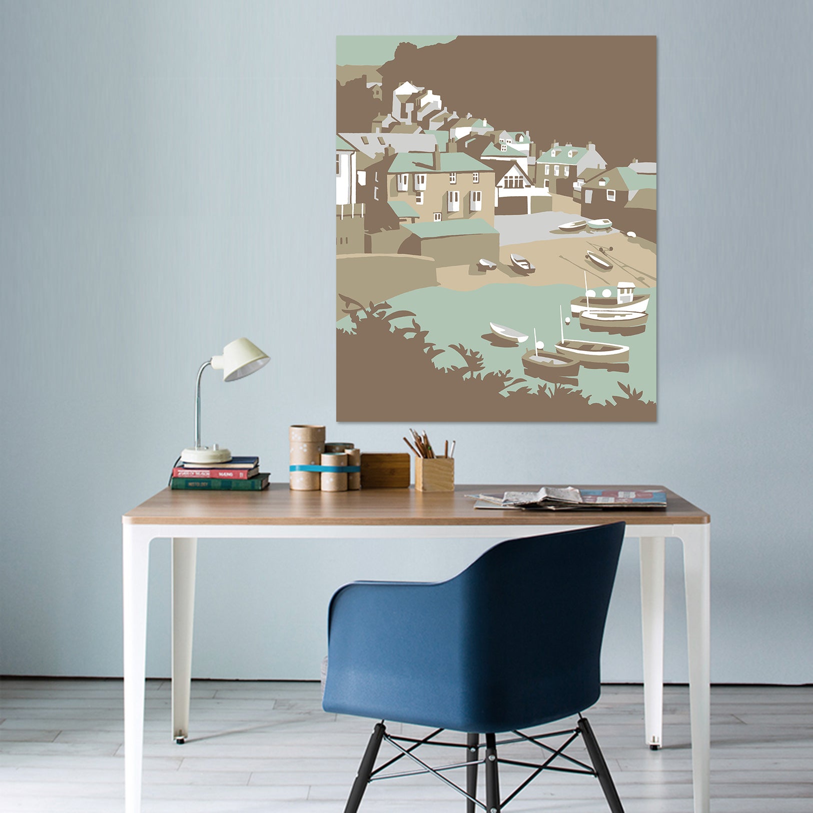 3D Port Isaac 049 Steve Read Wall Sticker