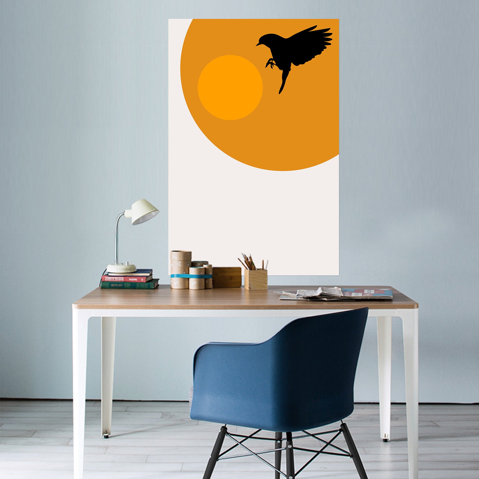 3D Golden Sun 220 Boris Draschoff Wall Sticker