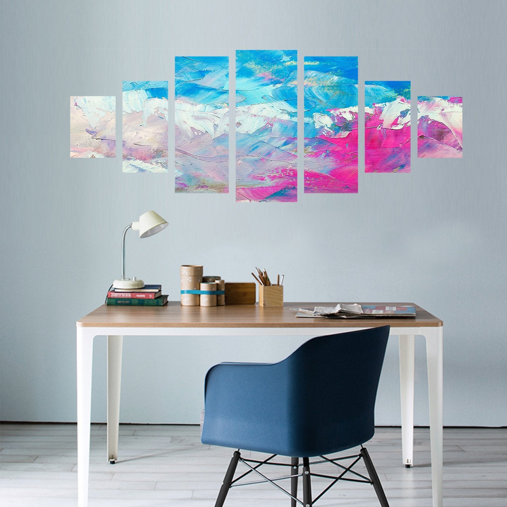 3D Color Paint 056 Unframed Print Wallpaper Wallpaper AJ Wallpaper