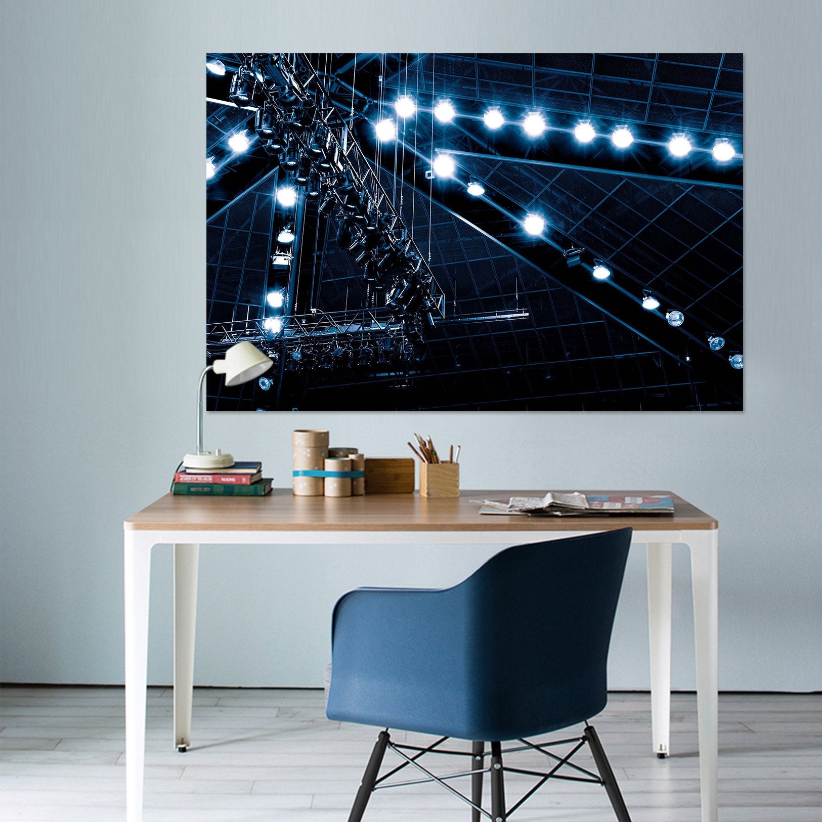 3D Black City Light 014 Noirblanc777 Wall Sticker Wallpaper AJ Wallpaper 2