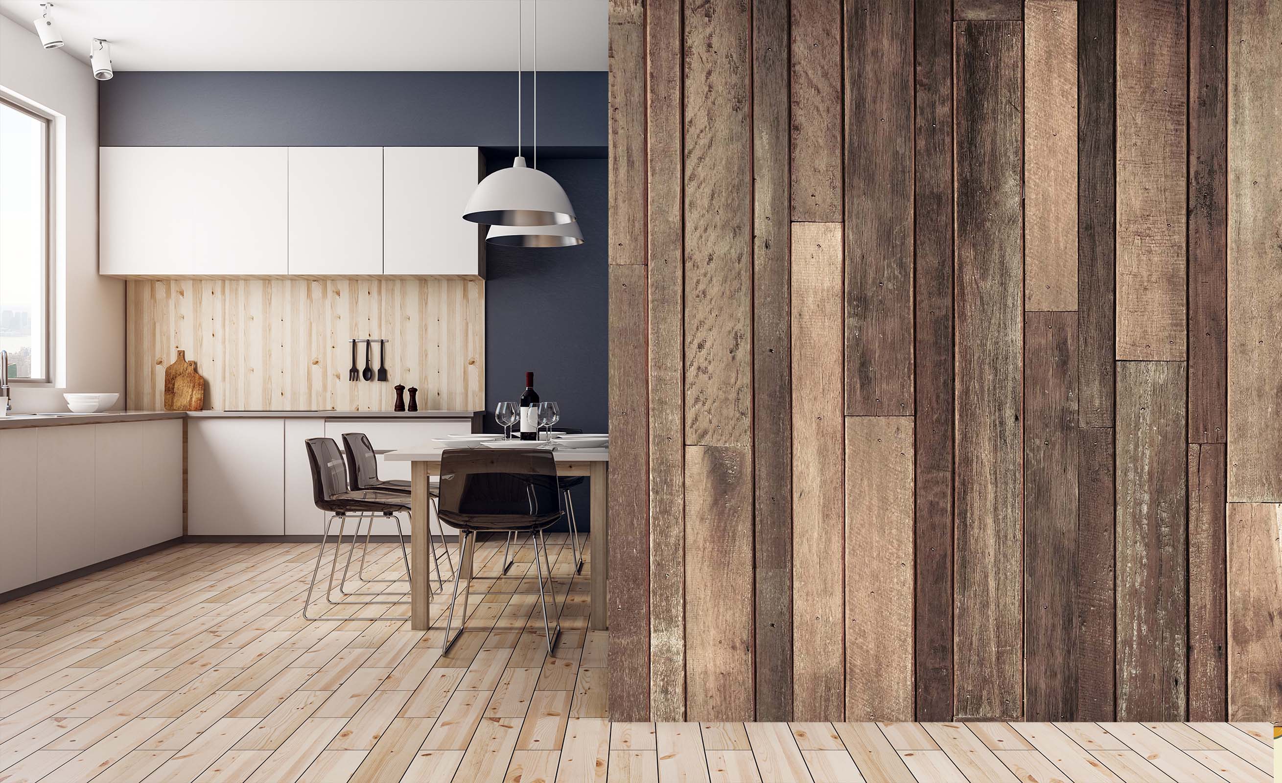 3D Old Wooden Board 013 Wall Murals Wallpaper AJ Wallpaper 2