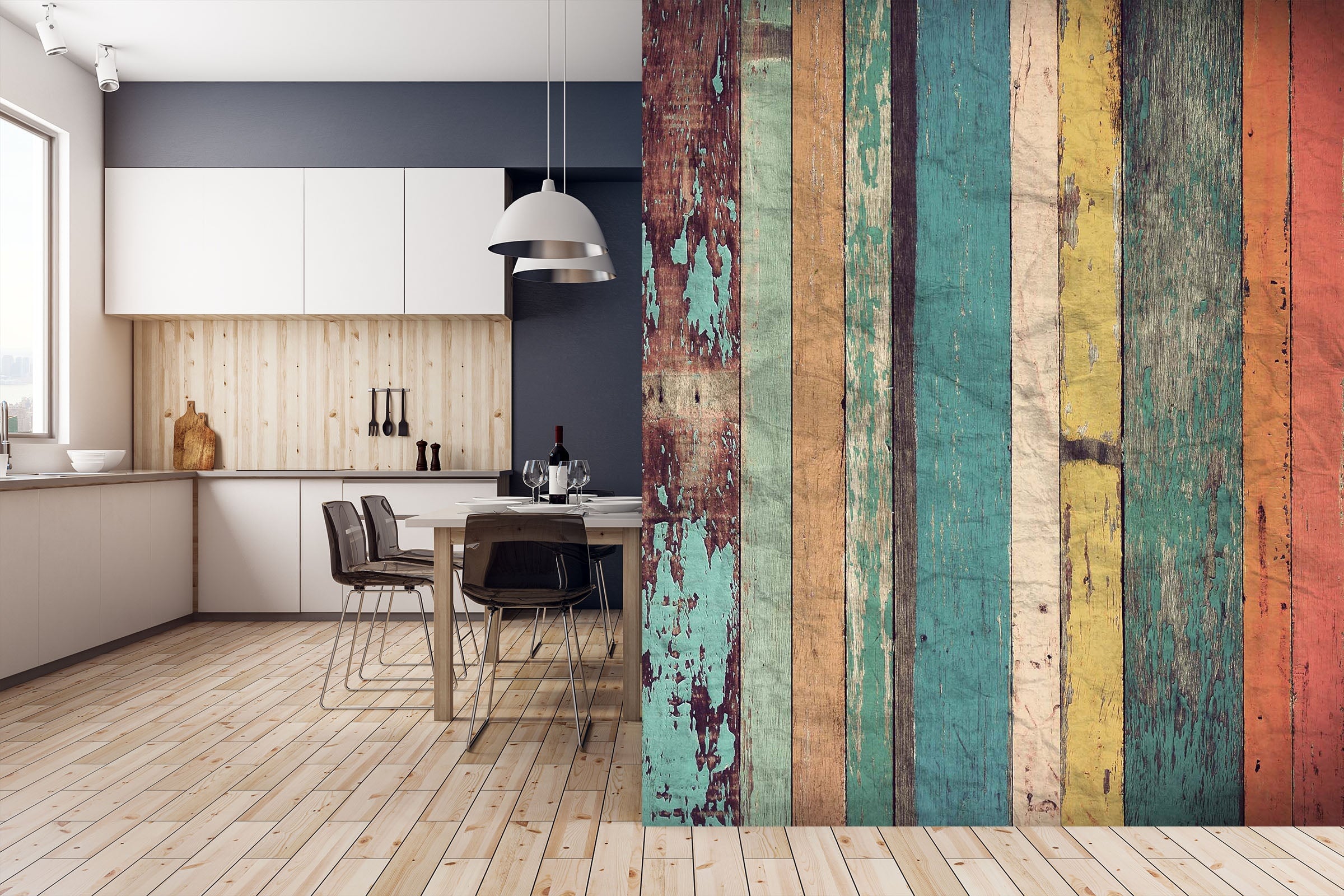 3D Rainbow Color Board 007 Wall Murals Wallpaper AJ Wallpaper 2