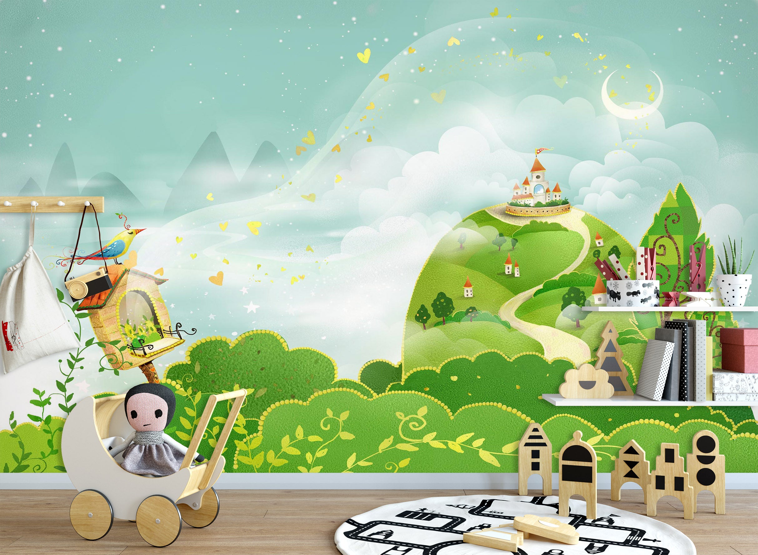 3D Green Forest 1707 Wall Murals