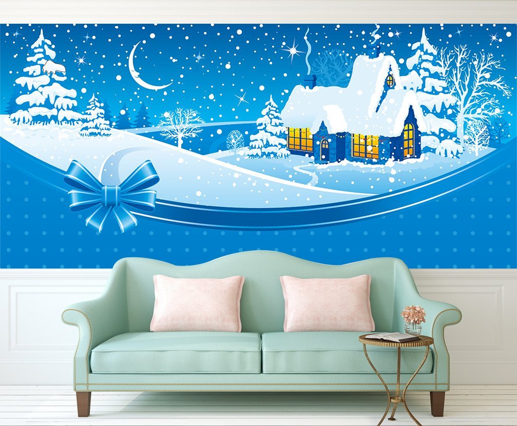 3D Moon Snow 015 Wallpaper AJ Wallpaper