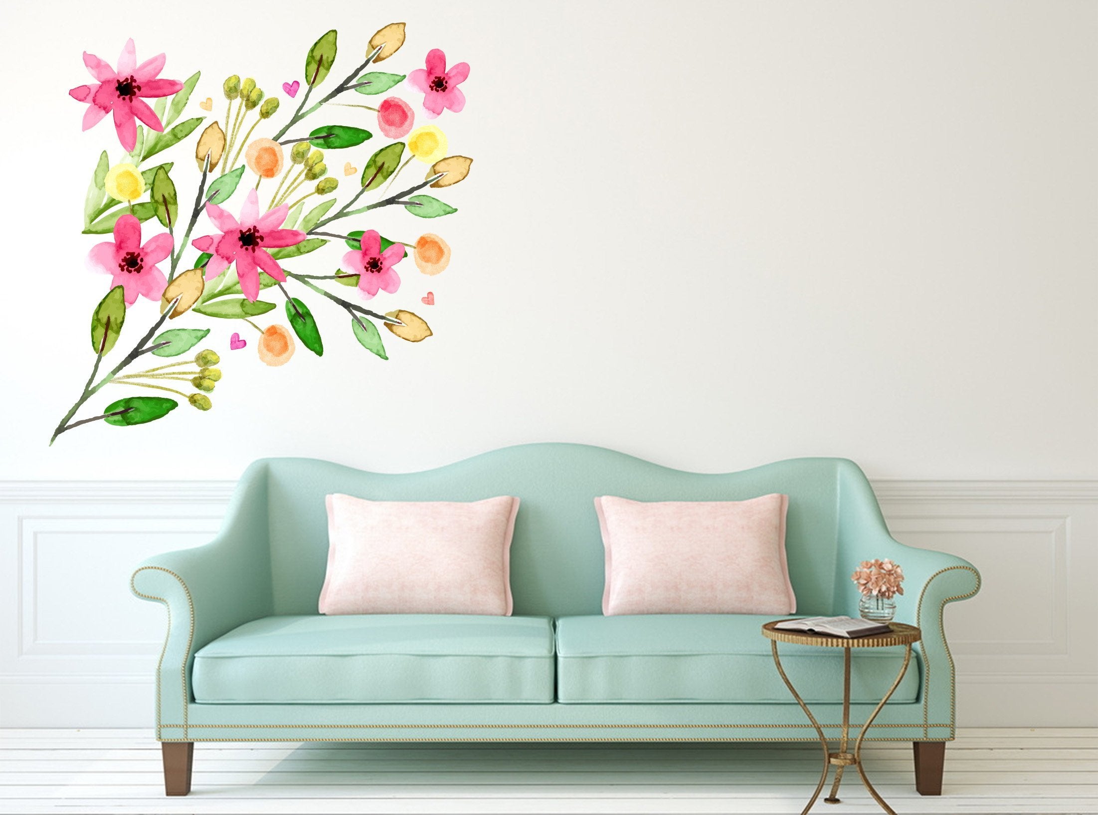 3D Flowerbed Leaves 248 Wall Stickers Wallpaper AJ Wallpaper