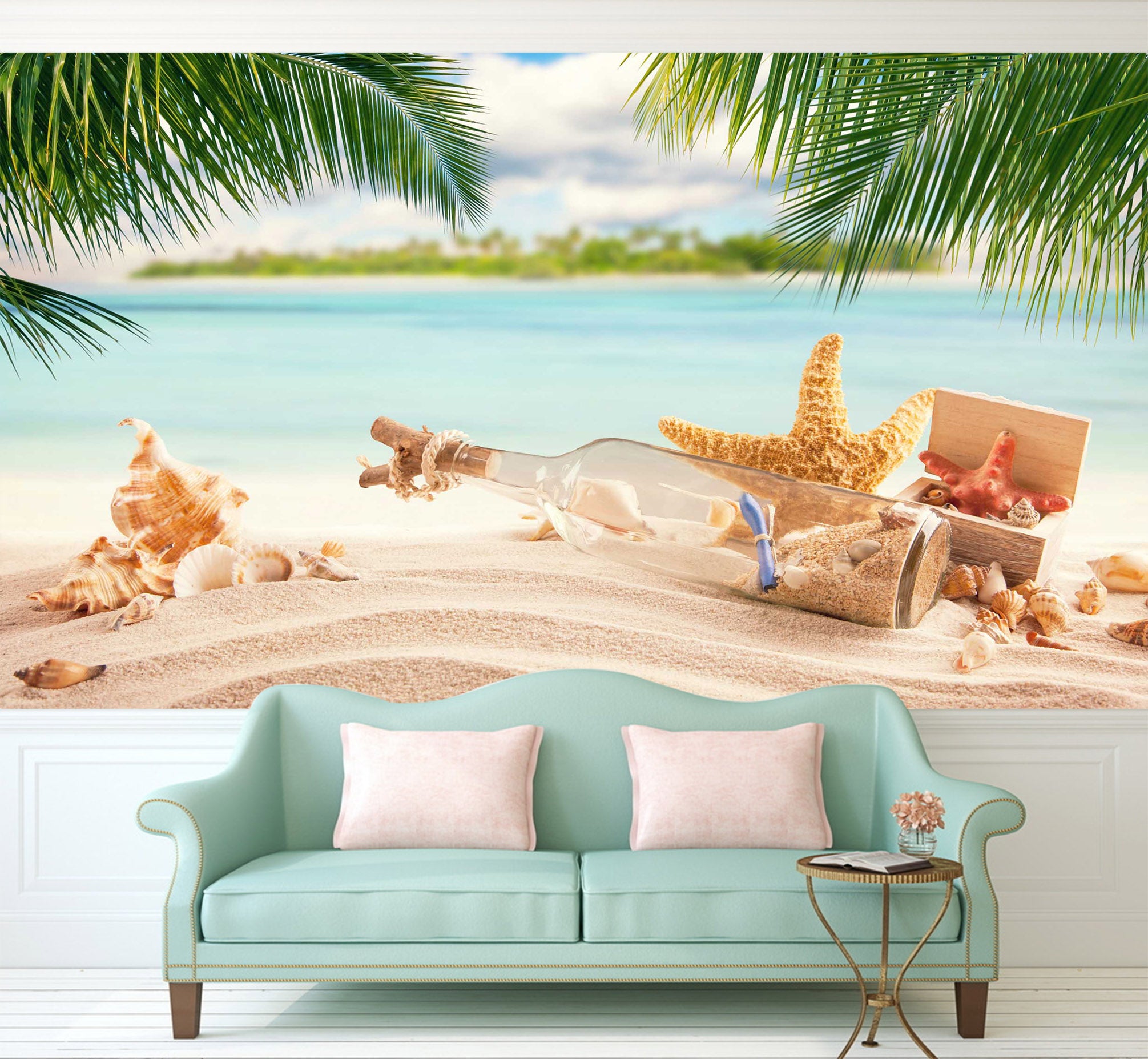 3D Beach Shells 1030 Wall Murals